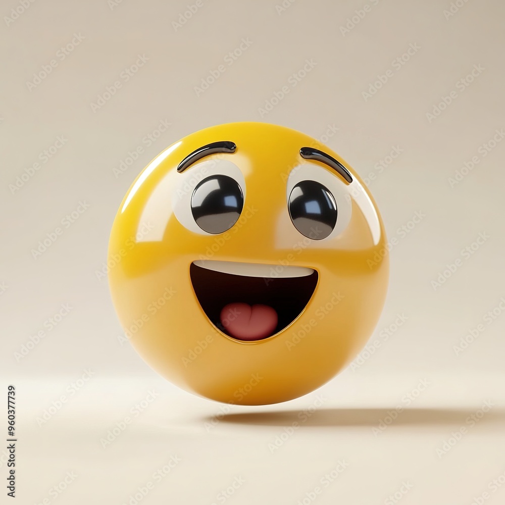 Fototapeta premium Emoji - 3D Generated Facial Expression 