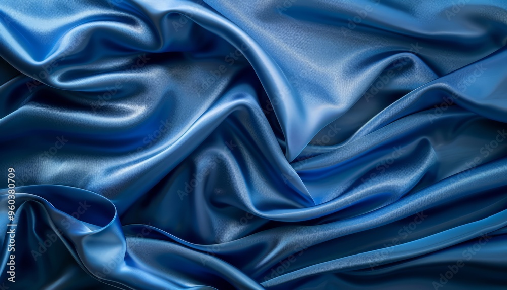 Indulgent Elegance: Abstract Blue Luxury Cloth Indulgent Elegance: Abstract Blue Luxury Cloth