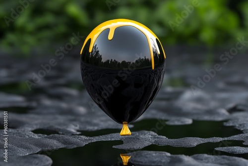 Deflated balloon, once full, now empty reflects the passing of time and the inevitable decline of once-vibrant moments