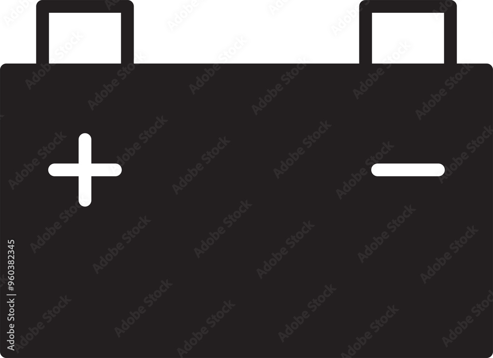 Fototapeta premium Battery Glyph Icon 