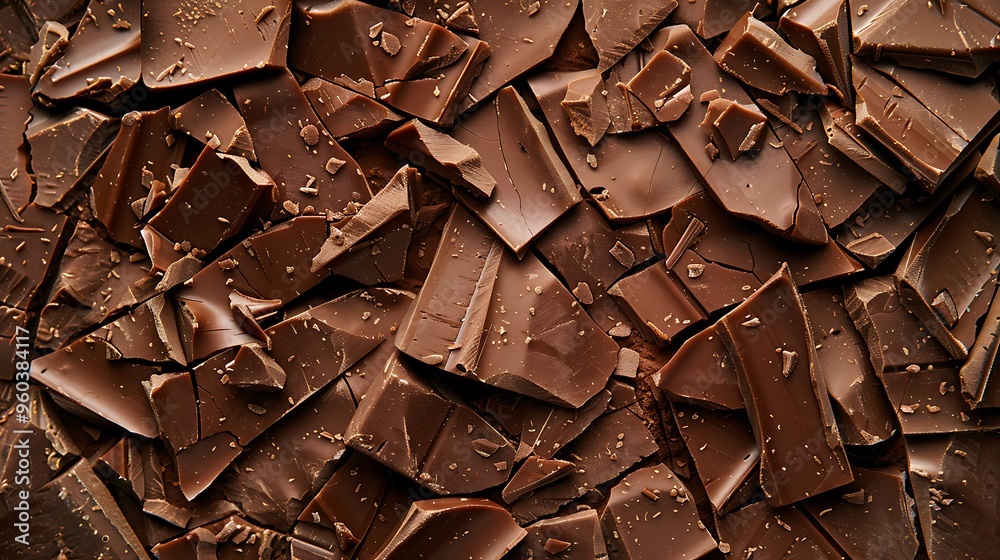 Backdrop texture of a broken chocolate bar Backdrop texture of a broken chocolate bar