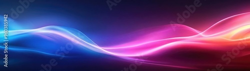 Abstract colorful waves in a vibrant gradient create a dynamic visual effect for backgrounds or design projects.