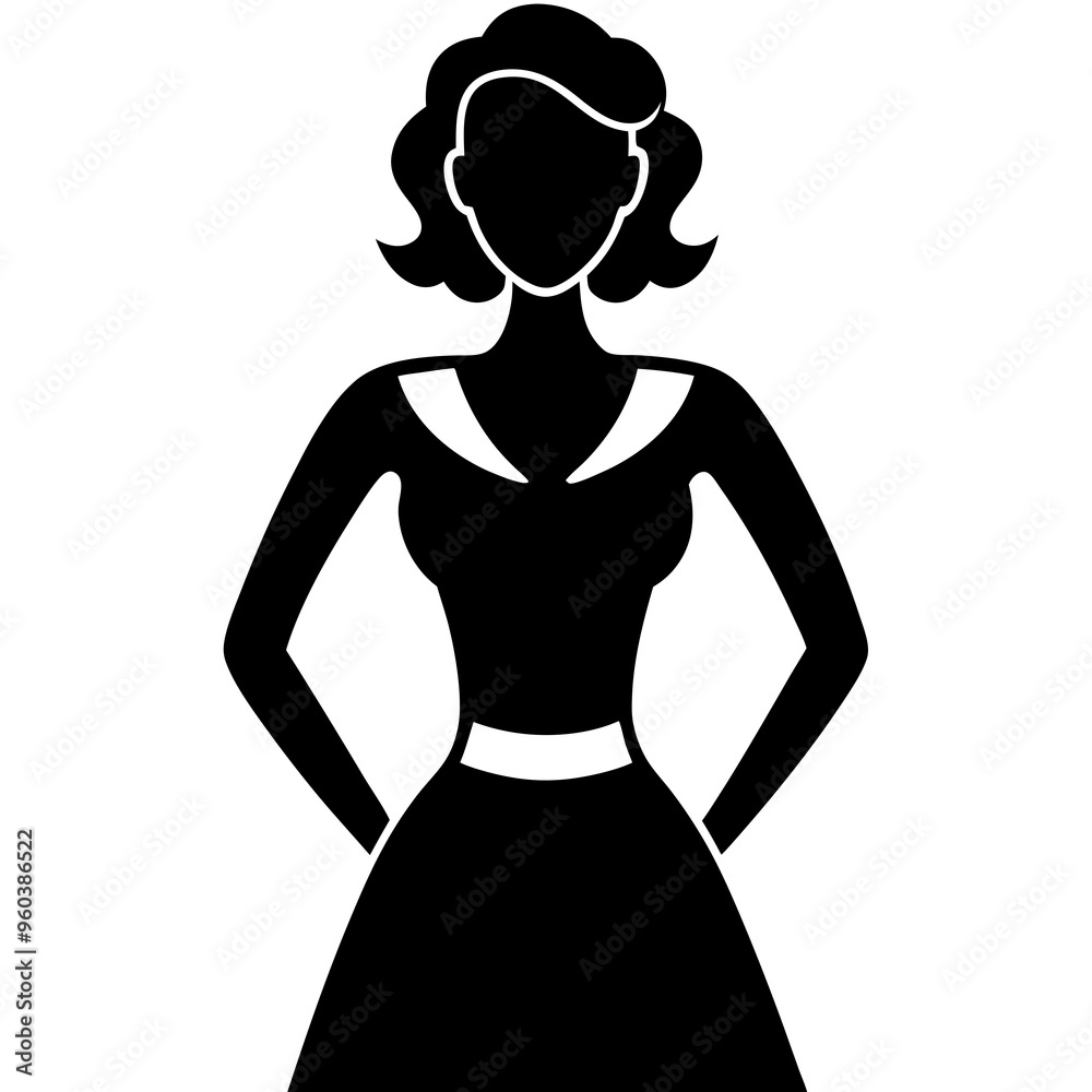 vector illustration of a woman’s silhouette vector illustration of a woman’s silhouette