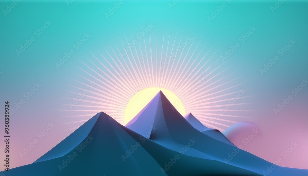 A stunning abstract landscape featuring pyramids against a gradient sky, highlighting the beauty of nature and geometric shapes. A stunning abstract landscape featuring pyramids against a gradient sky, highlighting the beauty of nature and geometric shapes.