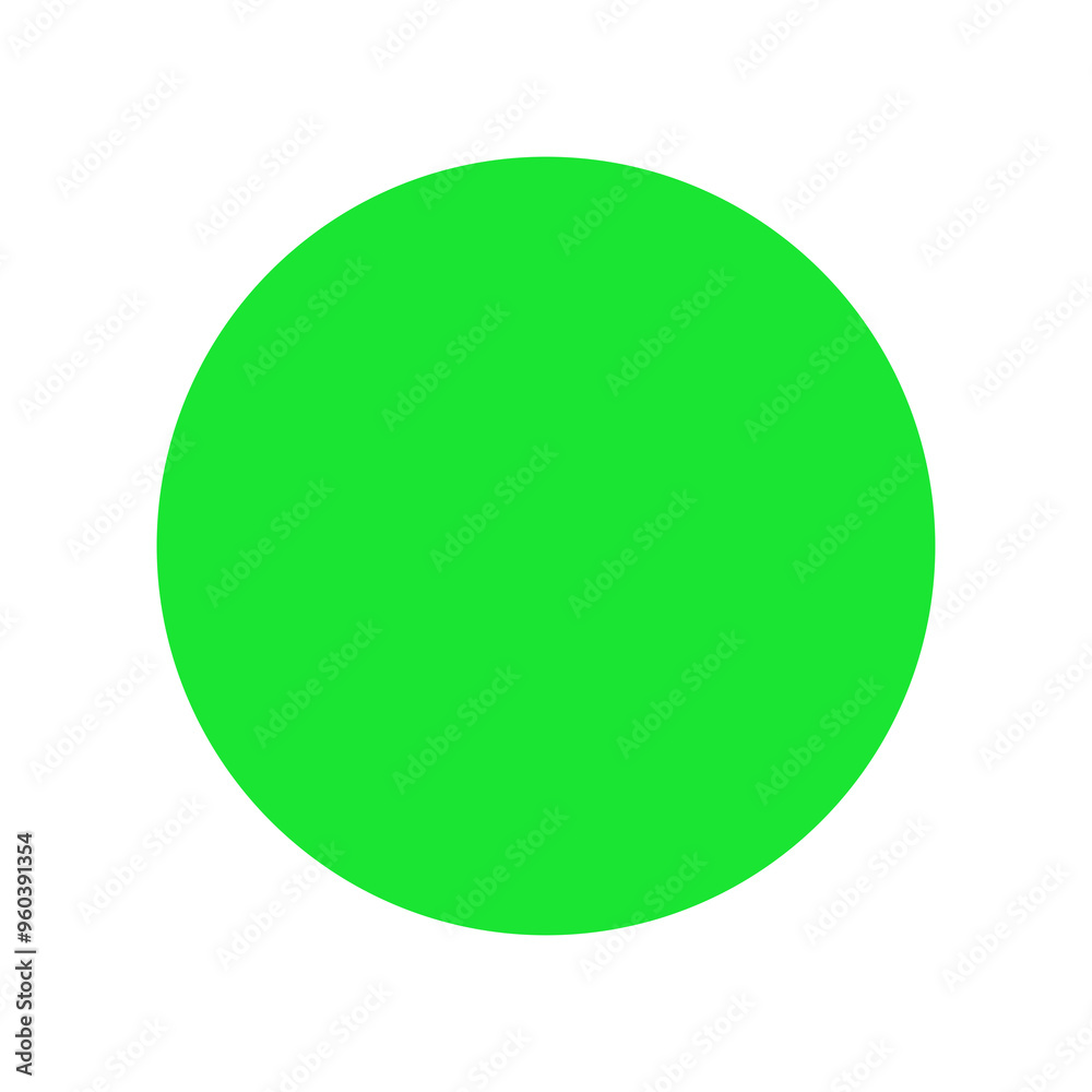 Green circle with transparent background Green circle with transparent background