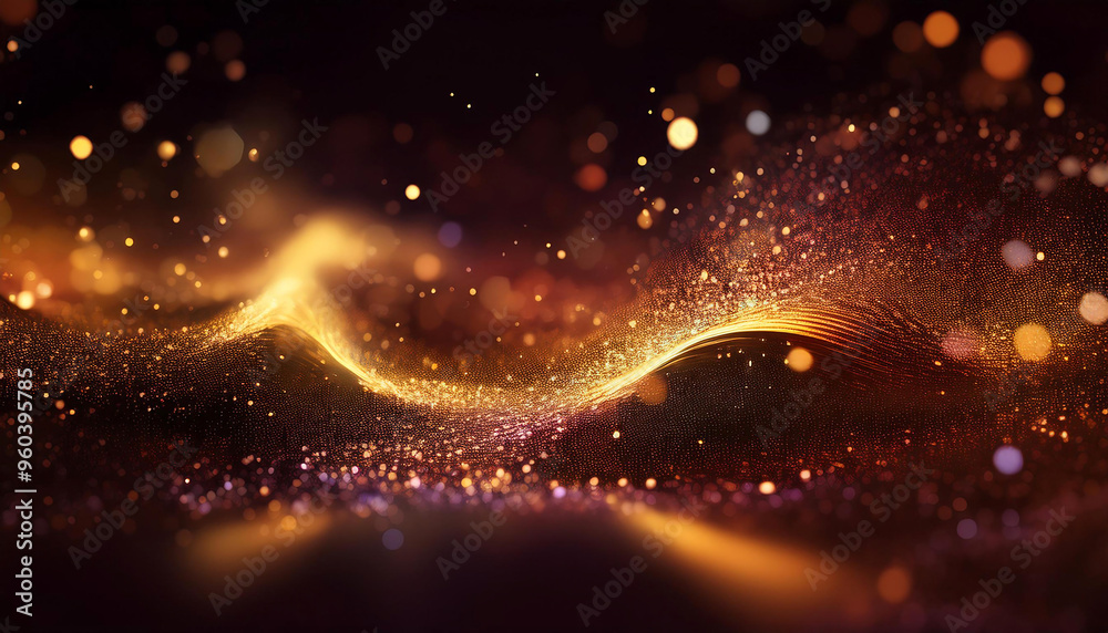 Obraz premium キラキラ 輝き マクロ 光の粒