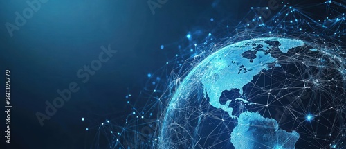 A Digital Representation of the Earth with a Network of Interconnected Lines