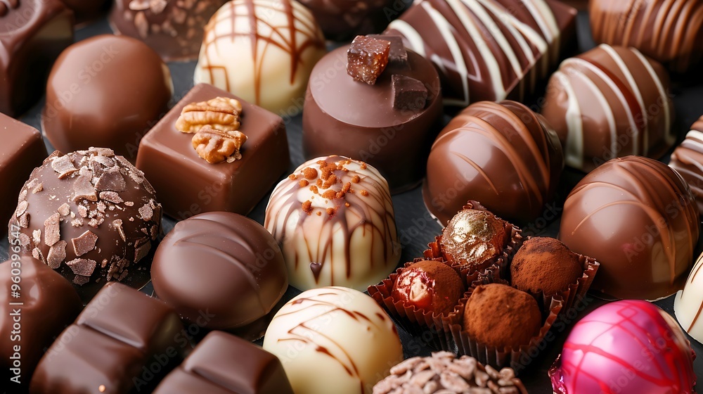 Birthday assortment of chocolate sweets