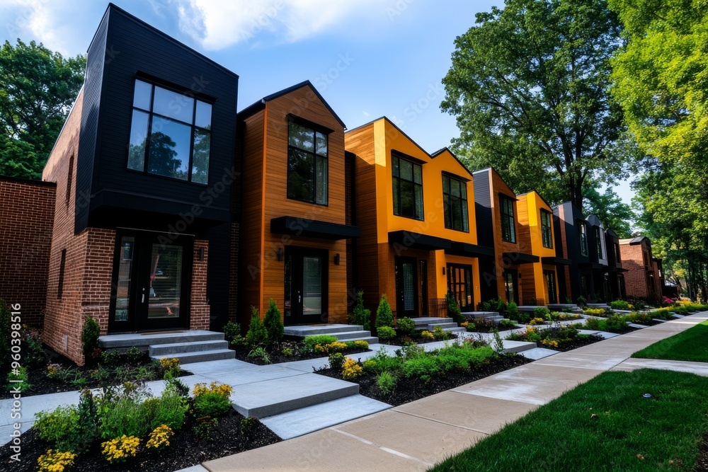New building, suburban expansion, growing communities accommodates the needs of expanding populations with modern housing New building, suburban expansion, growing communities accommodates the needs of expanding populations with modern housing