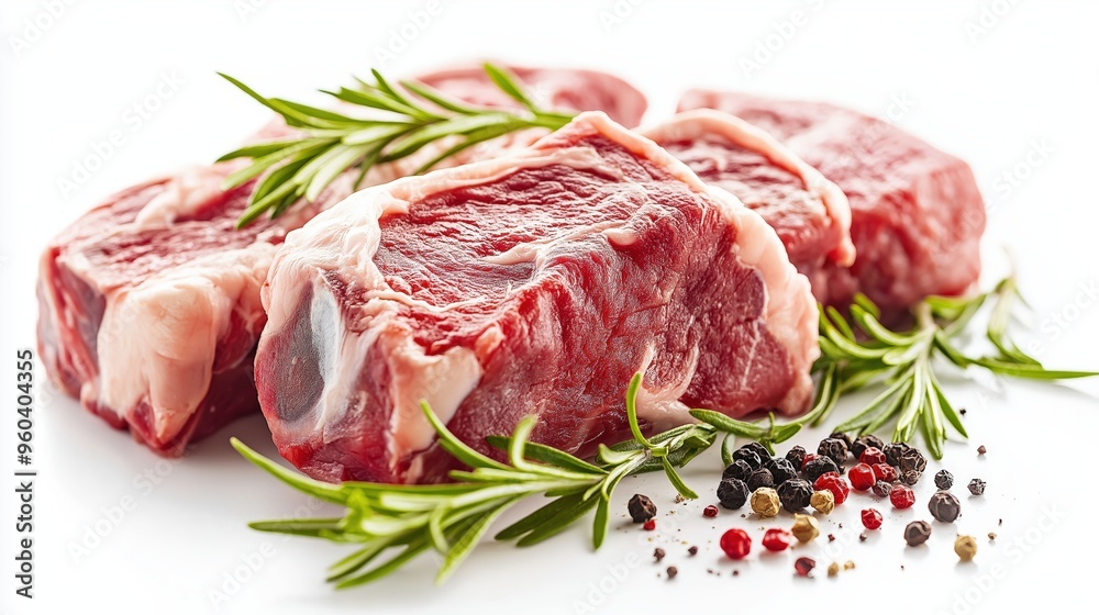 Fresh raw meat stock photo on white background Fresh raw meat stock photo on white background