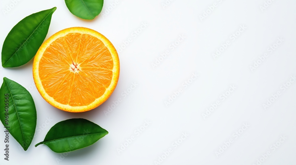 Pattern with orange. Orange with leaves on white background Pattern with orange. Orange with leaves on white background