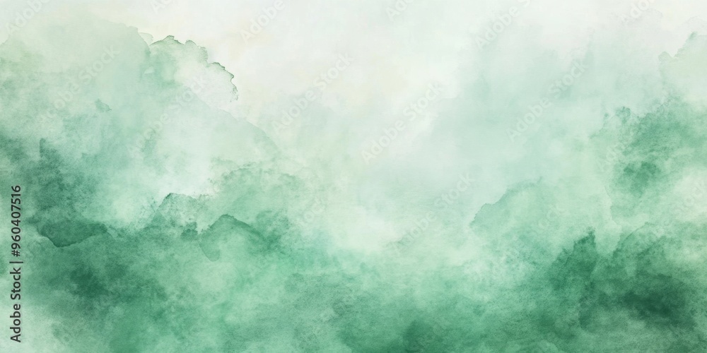 Soft mint green watercolor texture background with smooth gradients and blended colors Soft mint green watercolor texture background with smooth gradients and blended colors