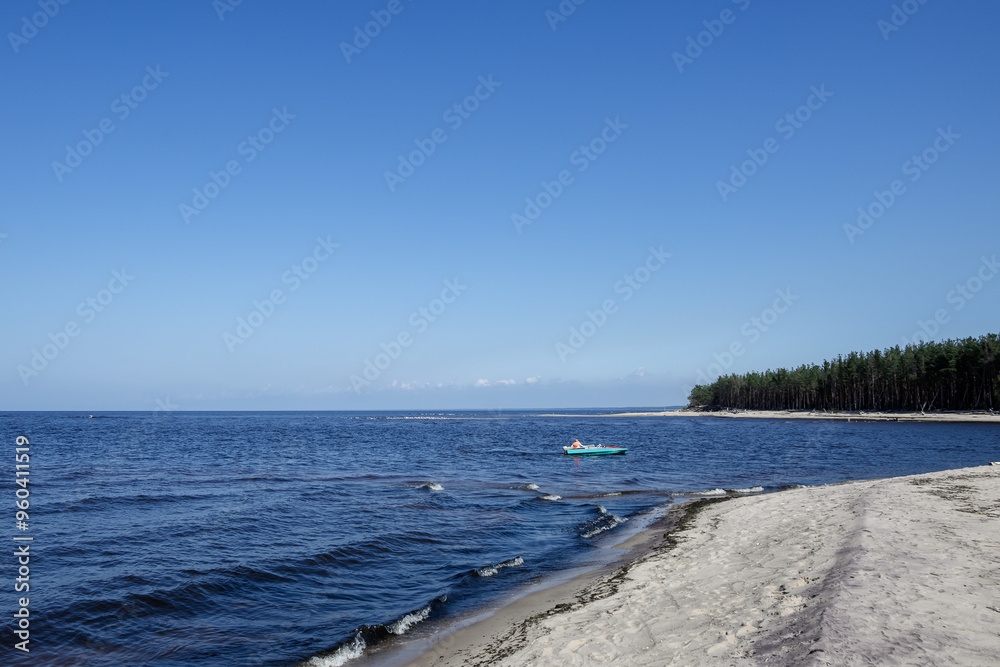 Gauja river estuary in Bay of Riga, Baltic sea. Gauja river estuary in Bay of Riga, Baltic sea.