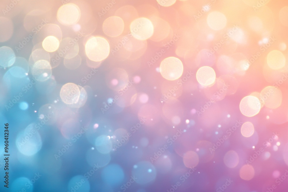 Soft blurred bokeh background in pastel colors creating a dreamy, light-filled atmosphere Soft blurred bokeh background in pastel colors creating a dreamy, light-filled atmosphere