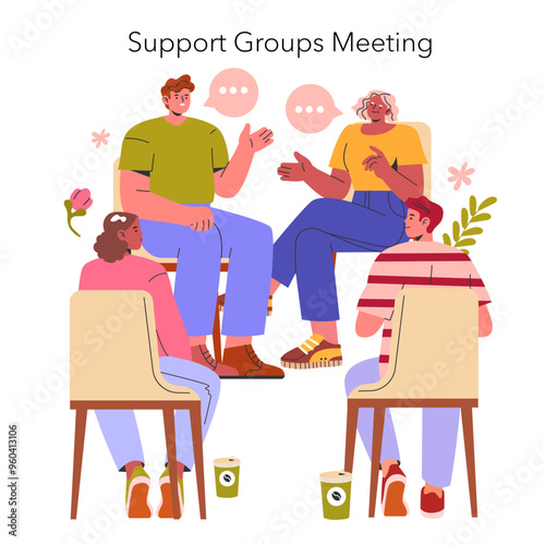 Childhood Cancer Awareness Month. Flat Vector Illustration