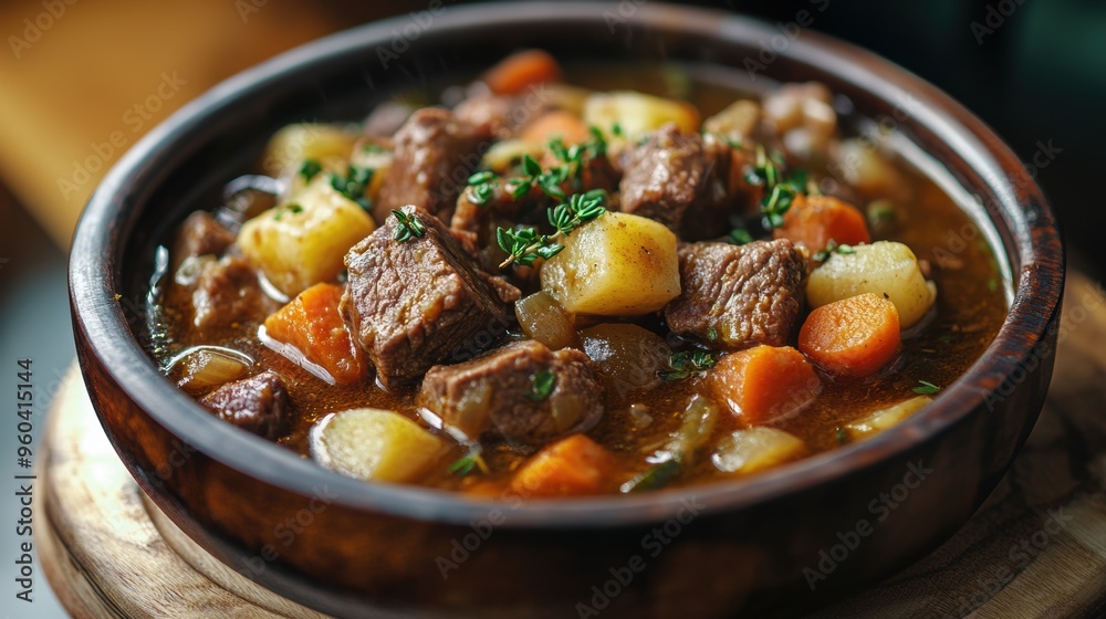 hearty beef stew with tender meat and vegetables a comforting winter meal explore the concept of cozy eats with this banner hearty beef stew with tender meat and vegetables a comforting winter meal explore the concept of cozy eats with this banner
