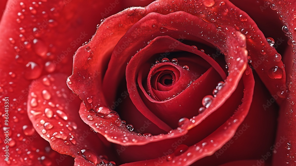 Exquisite Hyper-Realistic Close-Up of Dewy Red Rose Petals with Intricate Details and Textures Exquisite Hyper-Realistic Close-Up of Dewy Red Rose Petals with Intricate Details and Textures