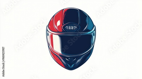 Rider helmet icon, motorcycle biker emblem, speed rider sign, motorcycling logo template. Vector illustration photo