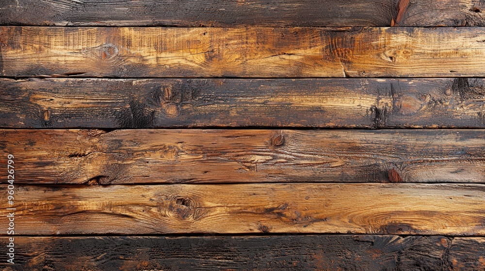 The wooden planks are arranged horizontally, displaying a rich array of textures and colors that highlight their rustic charm. This setting creates a warm atmosphere The wooden planks are arranged horizontally, displaying a rich array of textures and colors that highlight their rustic charm. This setting creates a warm atmosphere