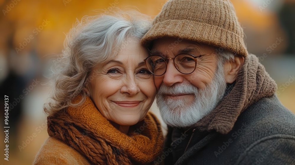 heartwarming scene of senior couple embracing outdoors genuine smiles and affectionate body language soft natural lighting in park or garden setting focus on emotional connection and shared joy heartwarming scene of senior couple embracing outdoors genuine smiles and affectionate body language soft natural lighting in park or garden setting focus on emotional connection and shared joy