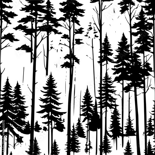 forest seamless pattern