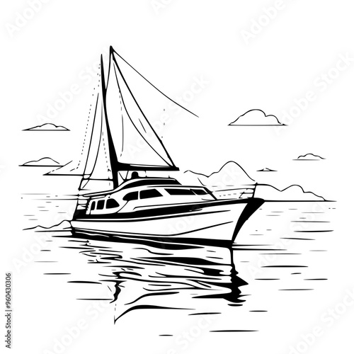 sailboat on the sea
