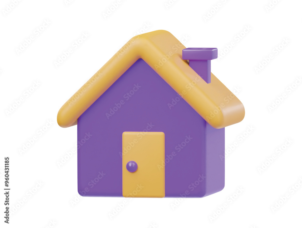 Home icon 3d render illustration Home icon 3d render illustration