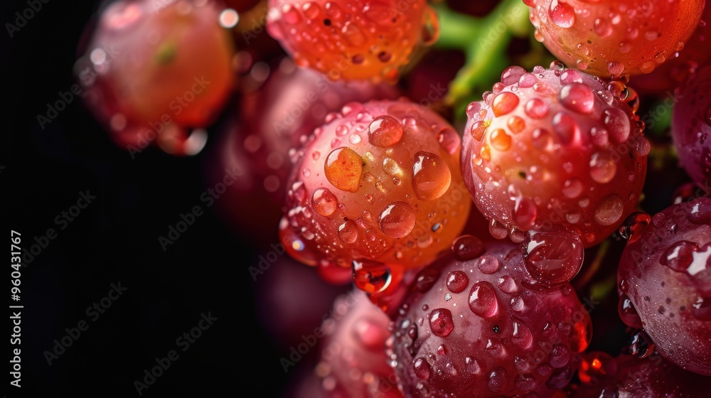 Macro closeup view of grape fruit balls Macro closeup view of grape fruit balls