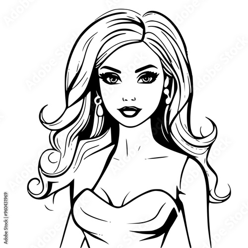 girl with long hair