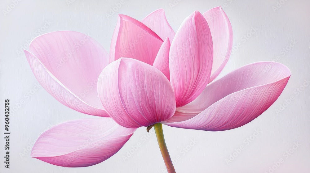 Fototapeta premium Petal Symmetry in Botanical Art, Examine how botanical artists depict the symmetry of flower petals in their work, capturing the intricate details.