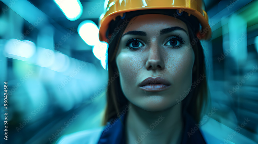 Futuristic Technology Concept Team Engineers Futuristic Technology Concept Team Engineers