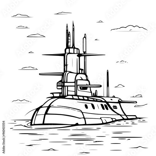 silhouette of a ship