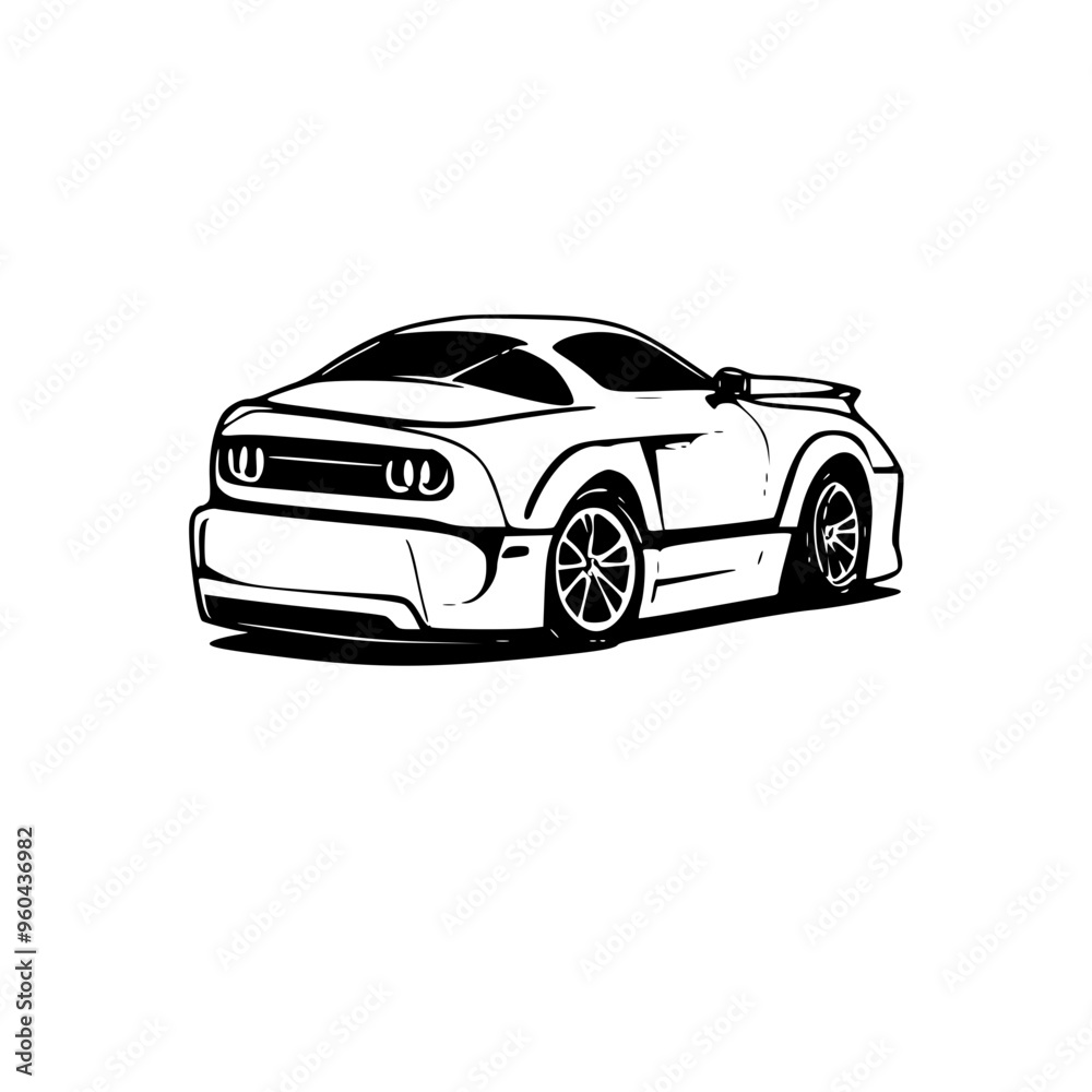 Fototapeta premium car isolated on white background