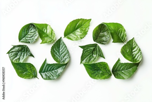 recycle icon on white background.