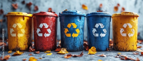 recycle icon on white background.