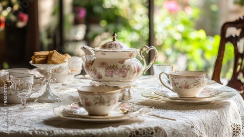 Victorian Charm Meets Modern Flair: A Retro Tea Party with Lace & Fine China