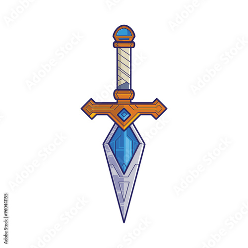 Cartoon War Sword Weapon Vector Design