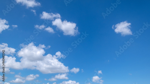 Fototapeta Naklejka Na Ścianę i Meble -  clear blue sky background,clouds with background.	