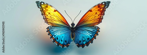 Vibrant Butterfly Beauty. Colorful and mesmerizing beauty. photo