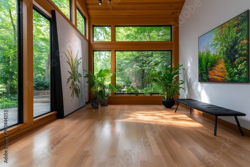 House, artistâ€™s studio, creative space includes large windows, open spaces, and plenty of natural light