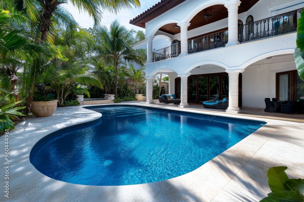 Fototapeta premium House, custom-built, tailored to taste reflects the ownerâ€™s unique style and preferences in every detail