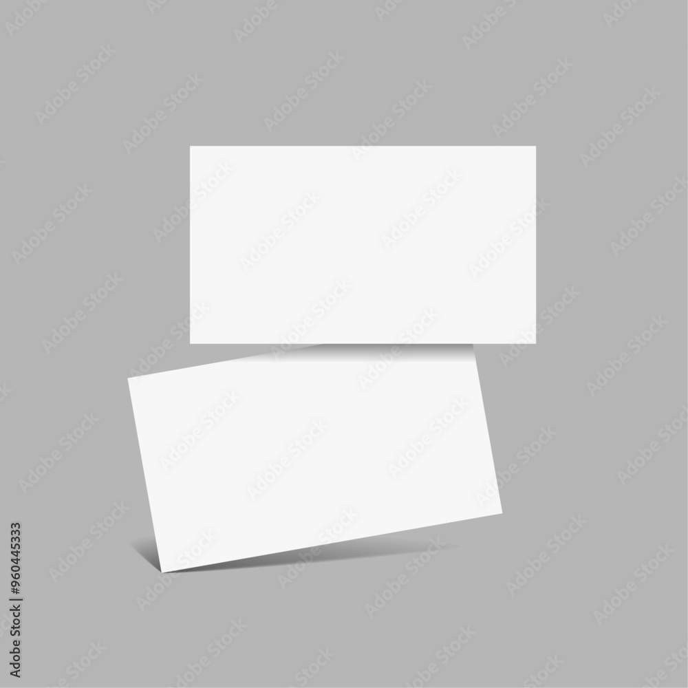 Business card mockup design,3.5 x 2.0 sized blank visiting card with both sides. Business card mockup design,3.5 x 2.0 sized blank visiting card with both sides.