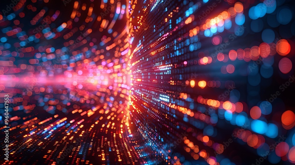 Obraz premium vector, illustration, Programming code abstract technology background of software deve