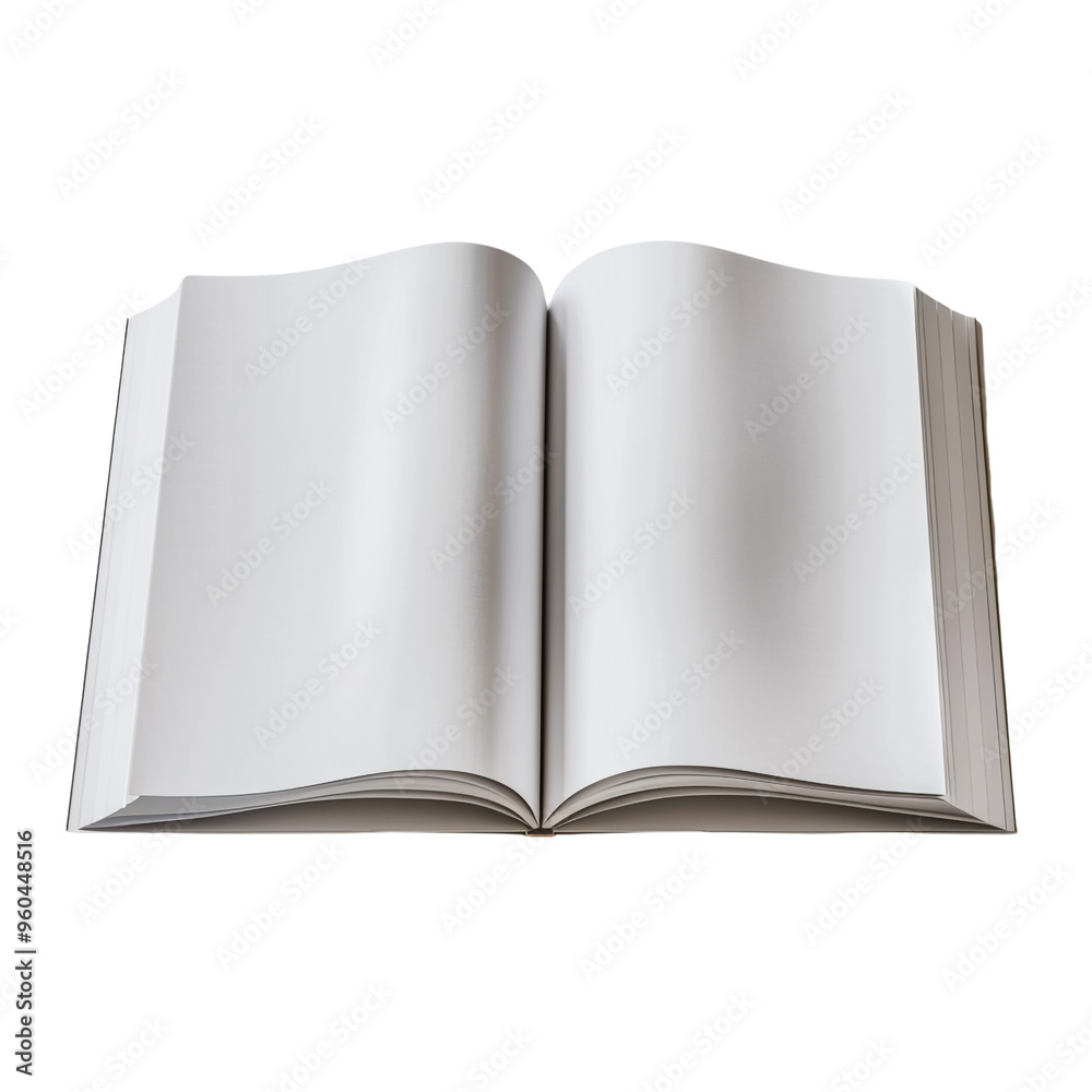 Open Book, Blank Pages, Ready For Writing Open Book, Blank Pages, Ready For Writing