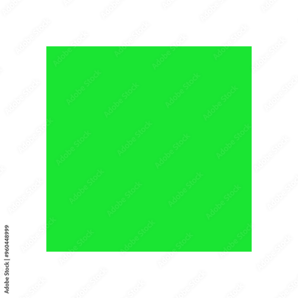 Green square with transparent background Green square with transparent background