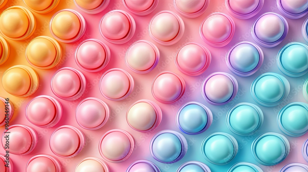 Colorful 3D Spheres with Gradient Background Colorful 3D Spheres with Gradient Background
