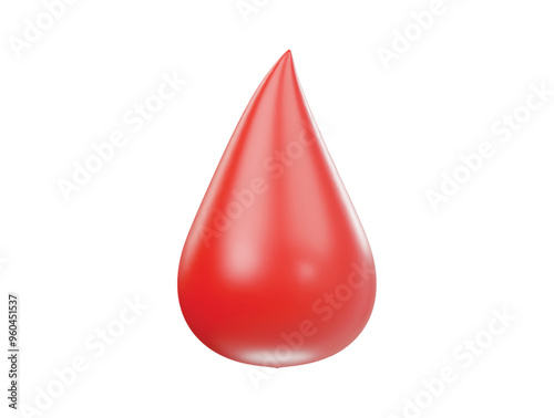 Blood icon 3d render illustrtion