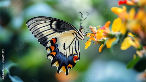 a butterfly named Iphiclides podalirinus,beautiful,flying, --ar 16:9 --style raw --v 6.1 Job ID: 6fd9a394-69e1-412d-9d95-b758d43b9a19 photo