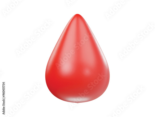 Blood icon 3d render illustrtion