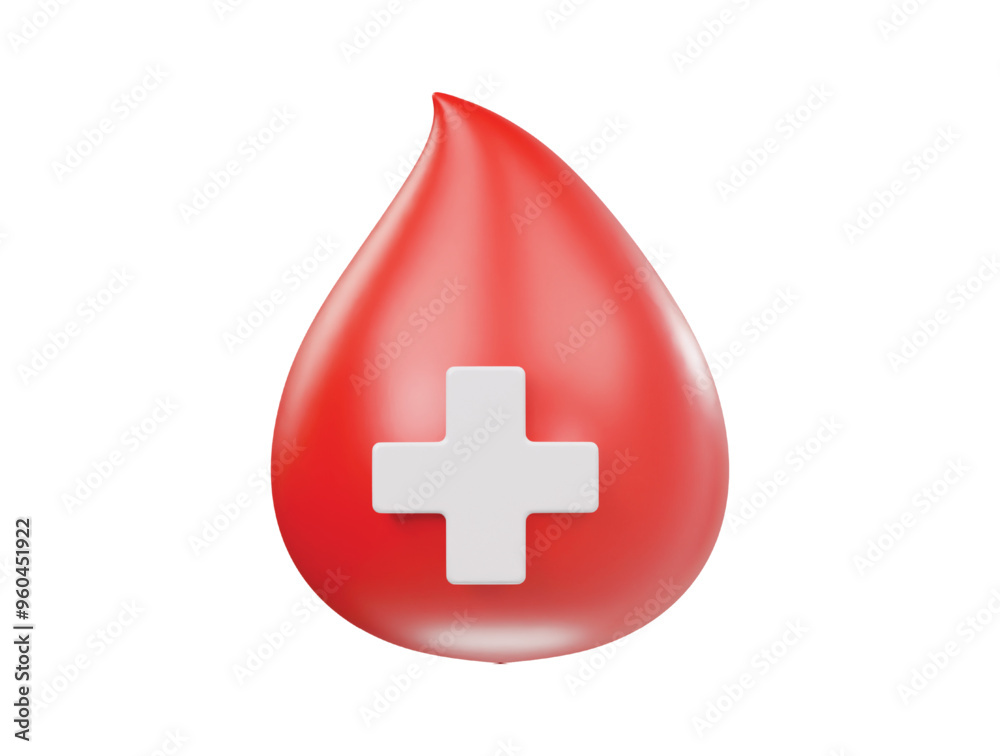 Blood icon 3d render illustrtion Blood icon 3d render illustrtion
